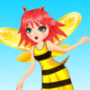 bee girl dress up