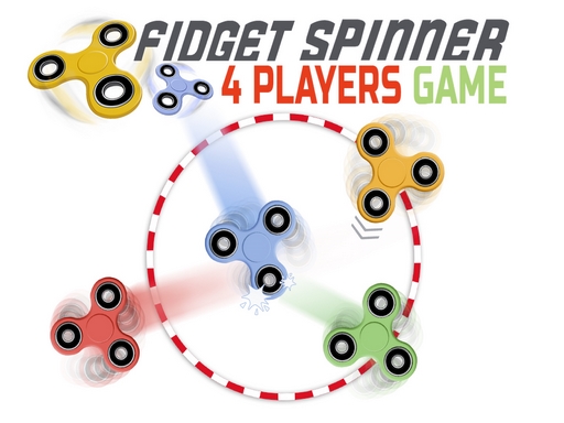 Fidget spinner: hra pro 4 hráče